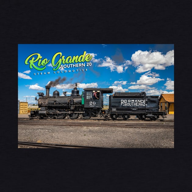 Rio Grande Southern 20 Steam Locomotive at Antonito Colorado by Gestalt Imagery